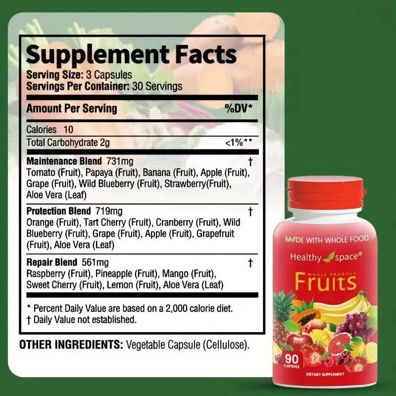 2-Pack: Balance Of Nature Fruit & Vegetables Food Supplement
